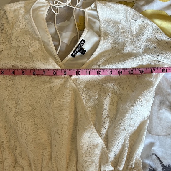 EXPRESS | ROMPER | SM PETITE | LACE | FULLY LINED - Picture 8 of 11